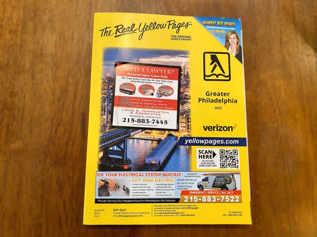 Yellow Pages book