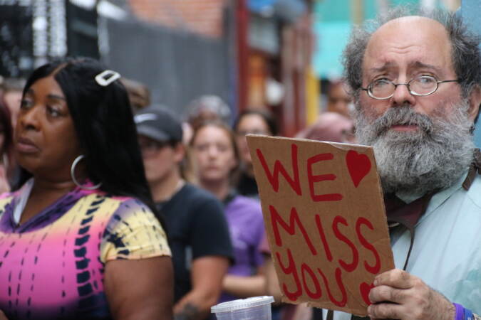 With heavy hearts, people marched down Kensington Ave. in remembrance of those close to them who have passed away from overdoses on Aug. 29, 2023