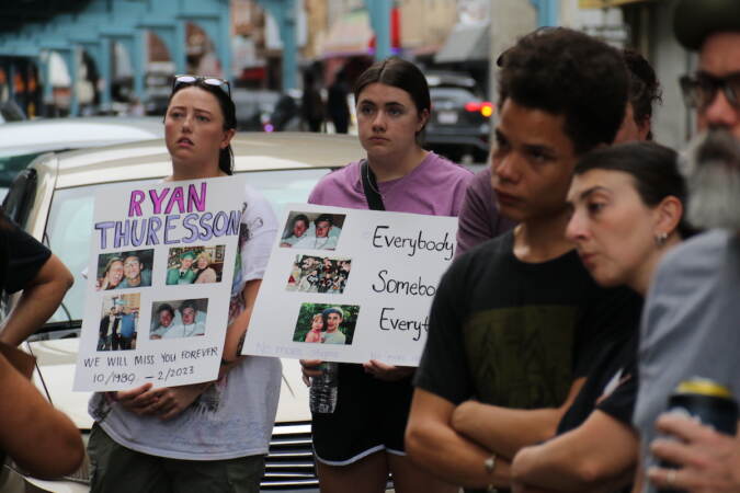 With heavy hearts, people marched down Kensington Ave. in remembrance of those close to them who have passed away from overdoses on Aug. 29, 2023