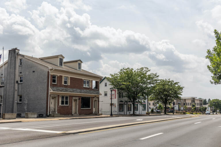 Homes on an empty street