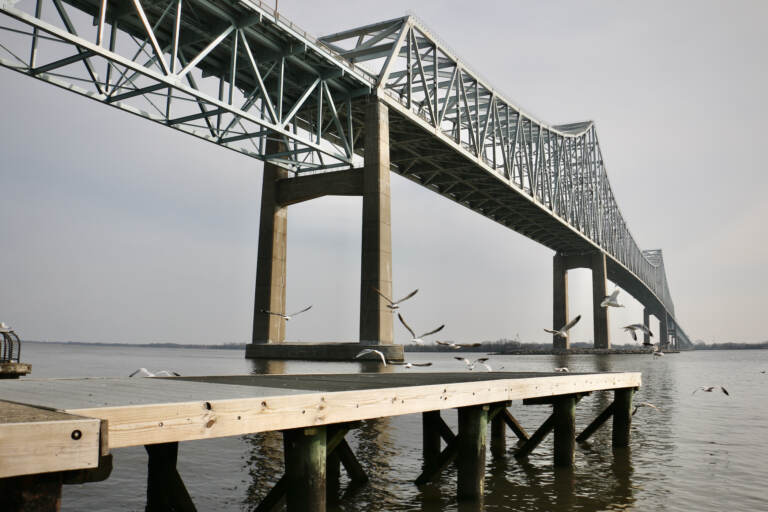 The Commodore Barry Bridge connects Chester to Logan Township, N.J.