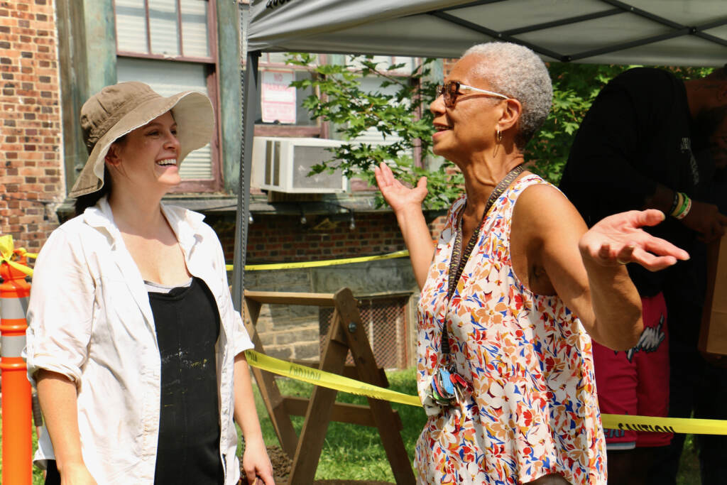Penn anthropologist Sarah Linn talks with Theresa Shockley