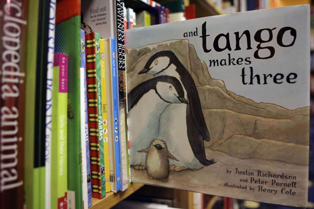 Banned Book Florida A copy of the book ''And Tango Makes Three'' is photographed on a bookstore shelf in Chicago, Nov. 16, 2006.
