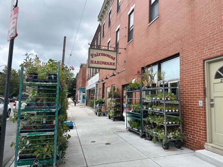 The Philadelphia metro area has recovered all its jobs since the COVID-19 pandemic began, this includes retail stores such as those along Fairmount Avenue. (Kristen Mosbrucker-Garza/WHYY)