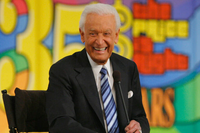 Bob Barker smiles and laughs