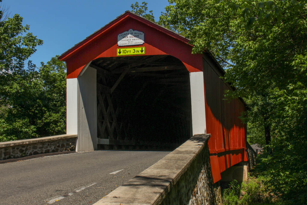 A covered bridge