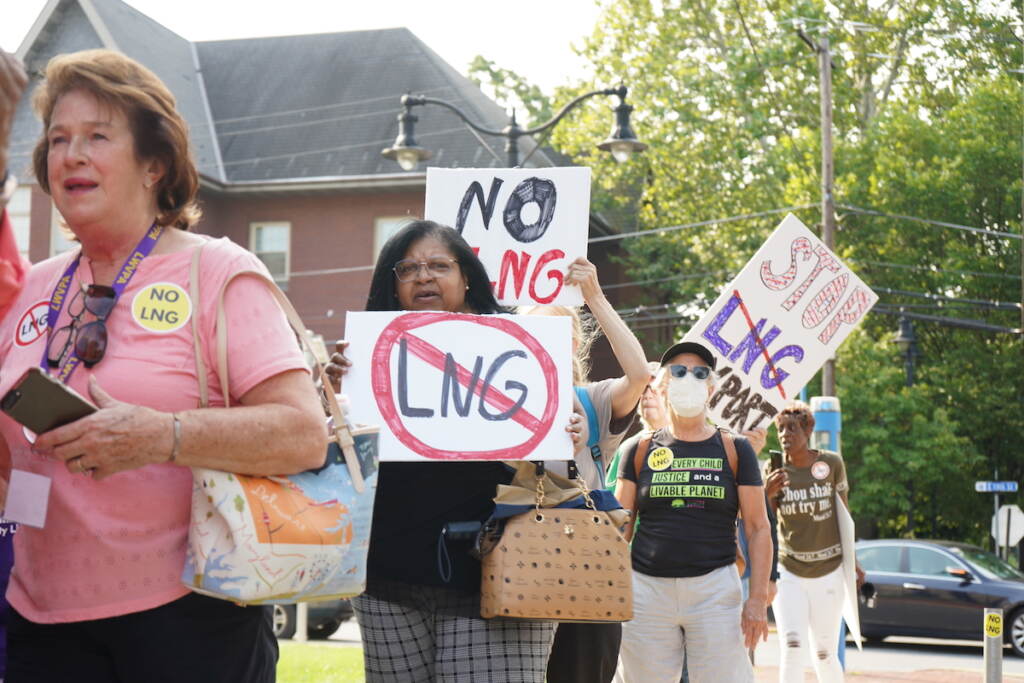 chester-lng-task-force-1 People hold protest signs read NO LNG and more.