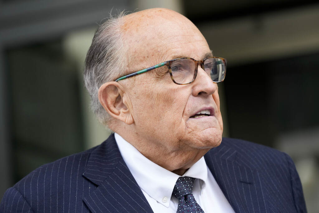 Rudy Giuliani A close-up of Rudy Guiliani