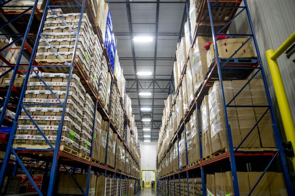 Virus Outbreak Maryland inside a warehouse
