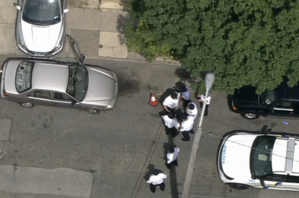 police officers at a crime scene