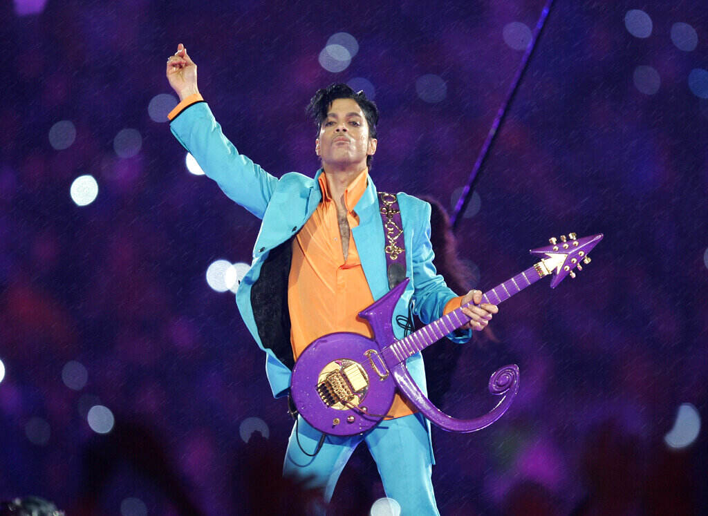 Prince performs onstage