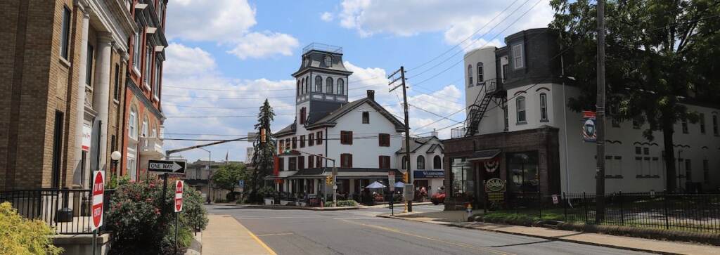 sellersville-1 Buildings are seen in Sellersville