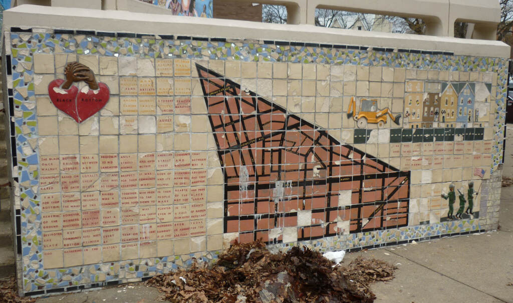 A mosaic is visible