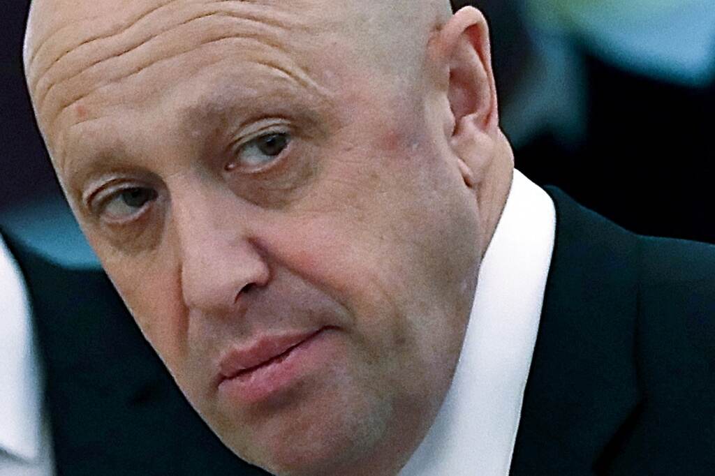 Close-up shot of Yevgeny Prigozhin