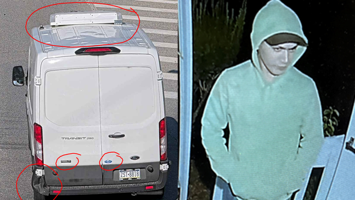Investigators believe Cavalcante is operating a white 2020 Ford Transit van bearing Pennsylvania license plate ZST-8818. The van has a refrigeration unit on the top and was reported stolen by Baily's Dairy.. (Pa. State Police)