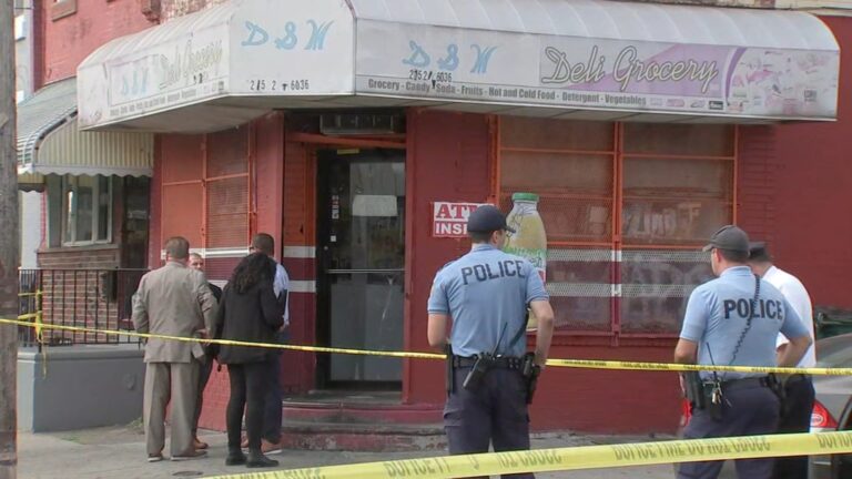 Police at a crime scene