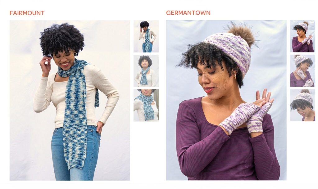 berroco-knit-yarn-multiple Berroco, a Rhode Island-based, nationally distributed textile company, doesn't give any hint that one of its new fall design collections is named after Philadelphia neighborhoods