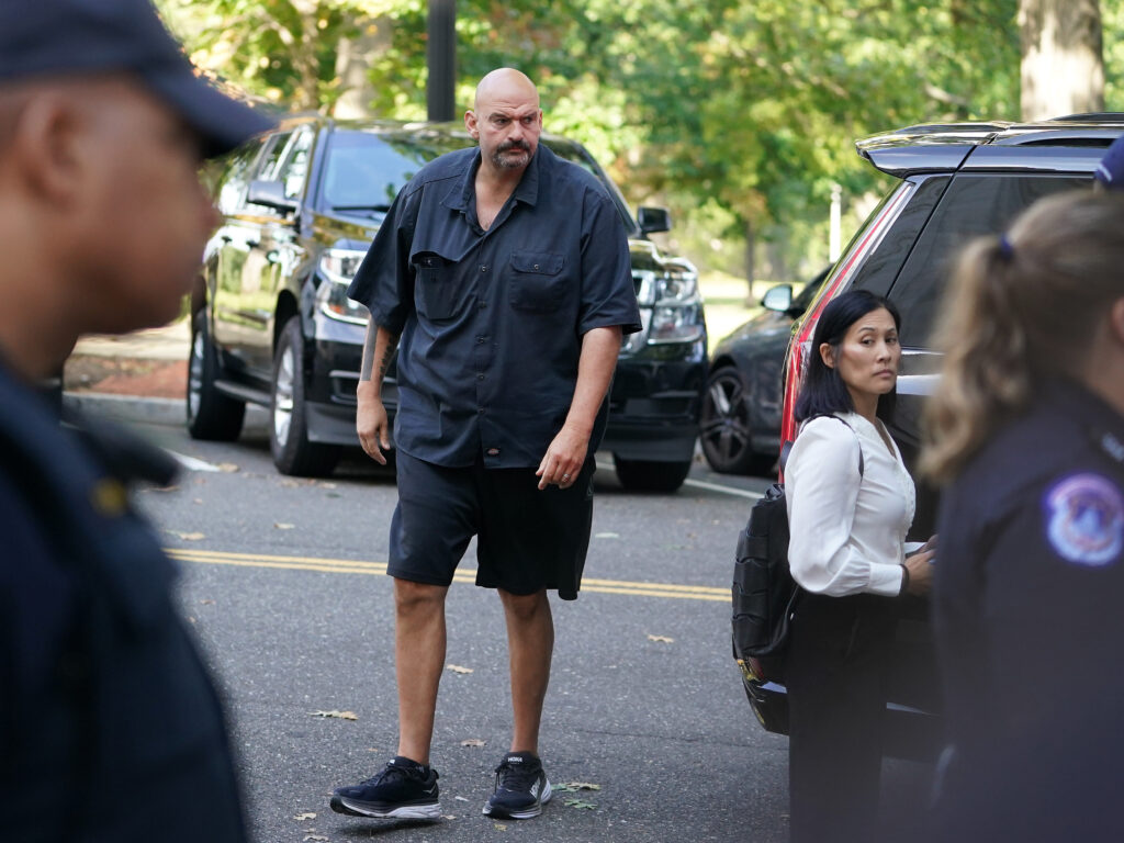 Sen. John Fetterman (D-PA) arrives at the Russell Senate Office Building last Wednesday. The Senate’s unwritten dress code will no longer be enforced as of this week. Sen. John Fetterman (D-PA) arrives at the Russell Senate Office Building last Wednesday. The Senate's unwritten dress code will no longer be enforced as of this week.