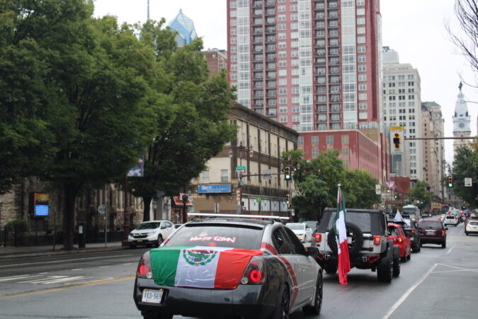 The Desfile de Carros Alegóricos to celebrate Mexican Independence Day included more than 60 decorated cars. (Emily Neil/WHYY)