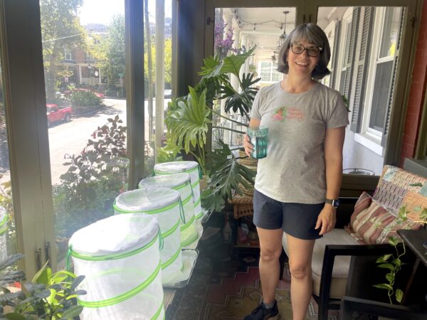 Jessica Reed on her front porch