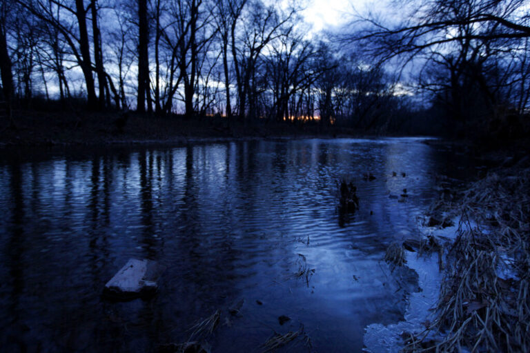 Neshaminy Creek at sunset