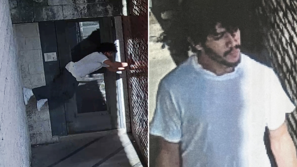 prison-escape-danelo-cavalcante Danelo Cavalcante is seen on surveillance footage escaping prison