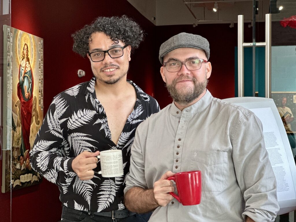 Daniel DeJesus, left, with Patrick McGrath Muñiz, right.