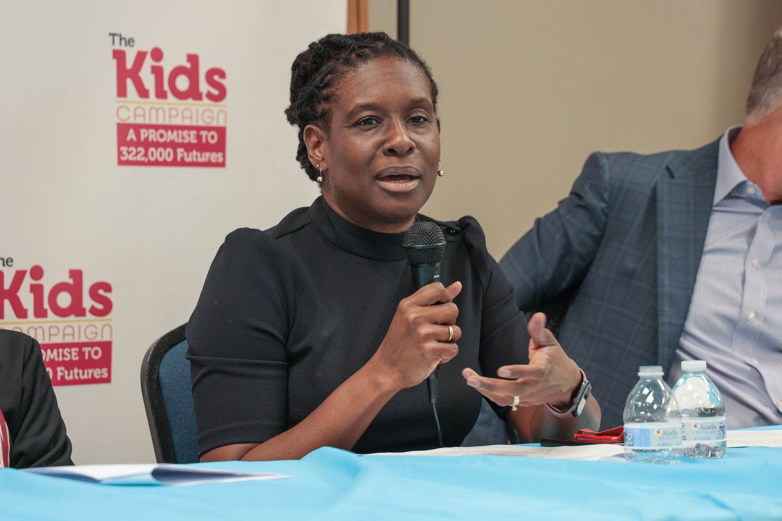 Wendy-Anne Roberts-Johnson speaks on a panel
