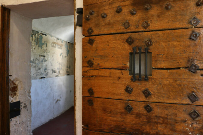 A former cell in a former prison