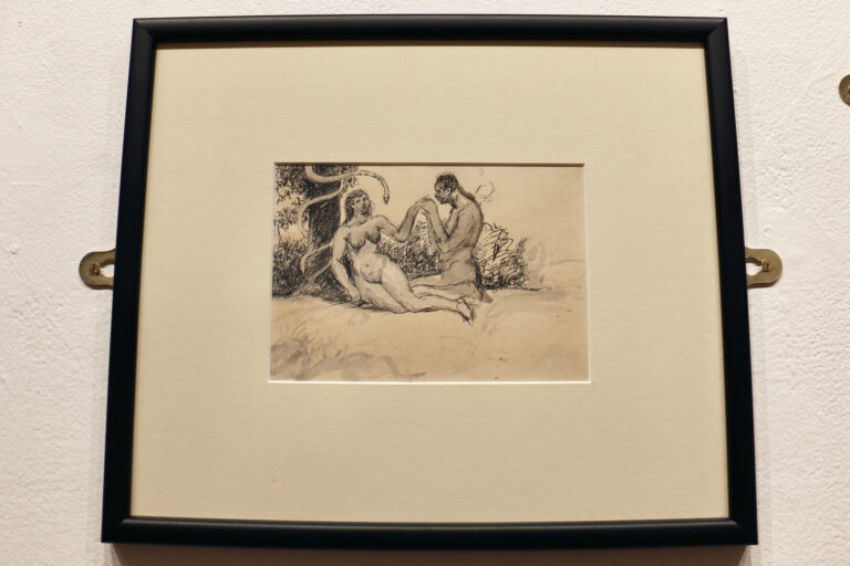 A print of Adam and Eve by Dox Thrash