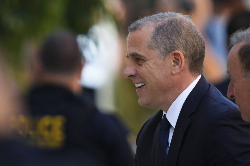 Hunter Biden President Joe Biden's son Hunter Biden arrives for a court appearance, in Wilmington, Del, Tuesday, Oct. 3, 2023.