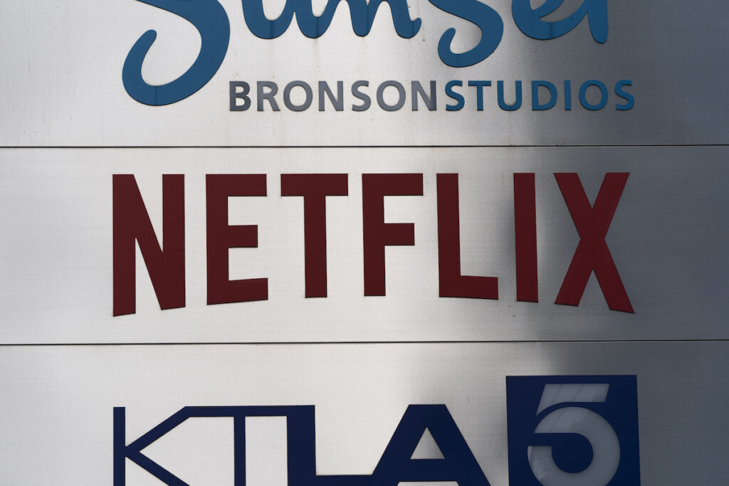 Netflix-Price Cuts FILE - A Netflix sign is photographed outside its office building in Los Angeles, Wednesday, April 20, 2022. Netflix reports earnings on Wednesday, Oct. 18, 2023.