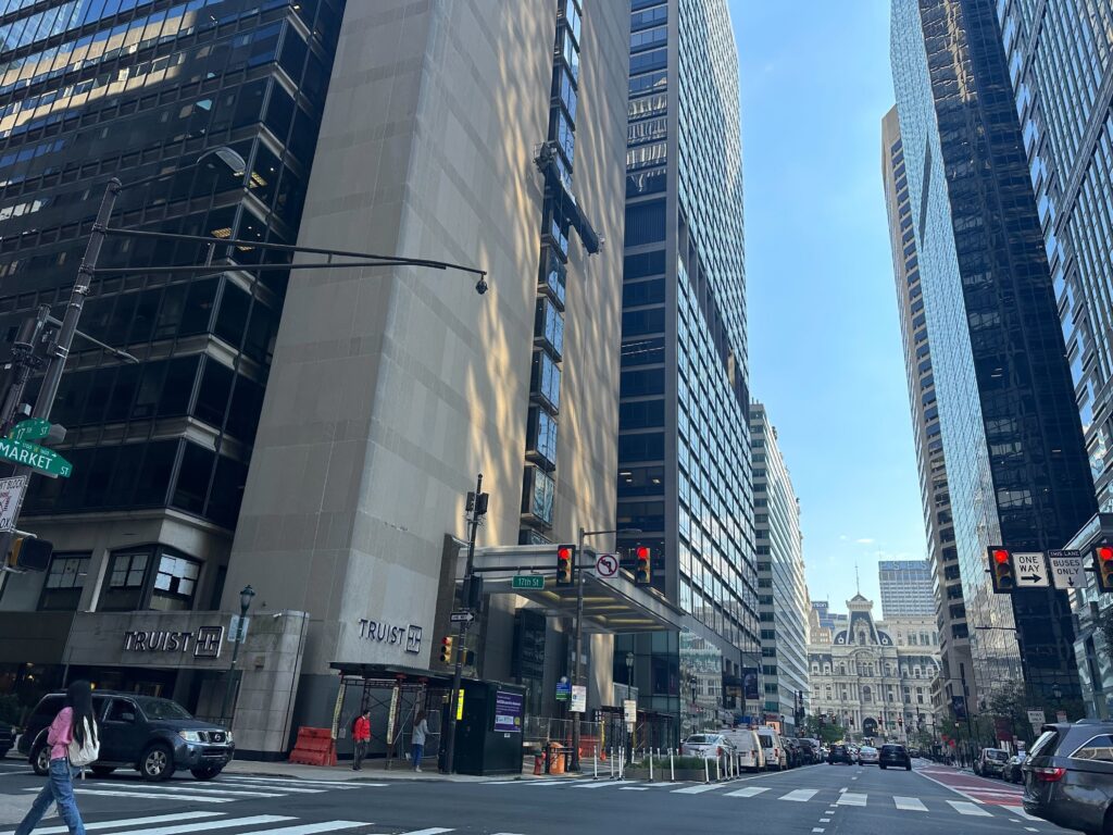 CenterCityPhiladelphia2 someone crosses an empty intersection