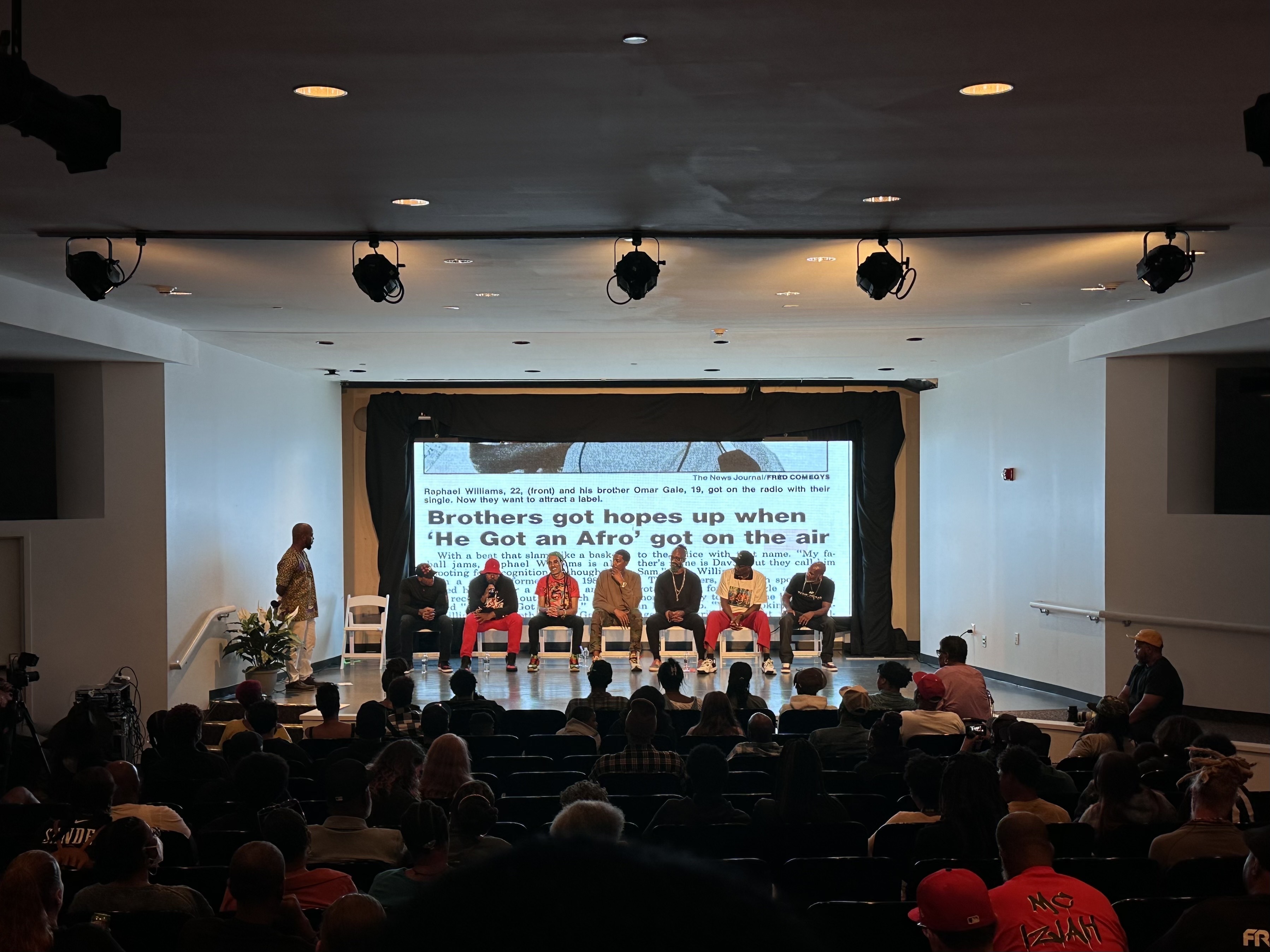 IMG_4991 One of the three panels happening during the summit at the Delaware Art Museum. (Johnny Perez-Gonzalez/WHYY News)