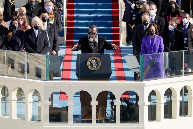 beaman-4 Rev. Beaman delivers a benediction at President Biden's inauguration