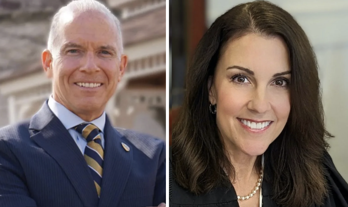 daniel-mccaffery-carolyn-carluccio-pa-supreme-court-candidates-election-2023-crop Daniel McCaffery (D) and Carolyn Carluccio (R), candidates for the Pa. Supreme Court.