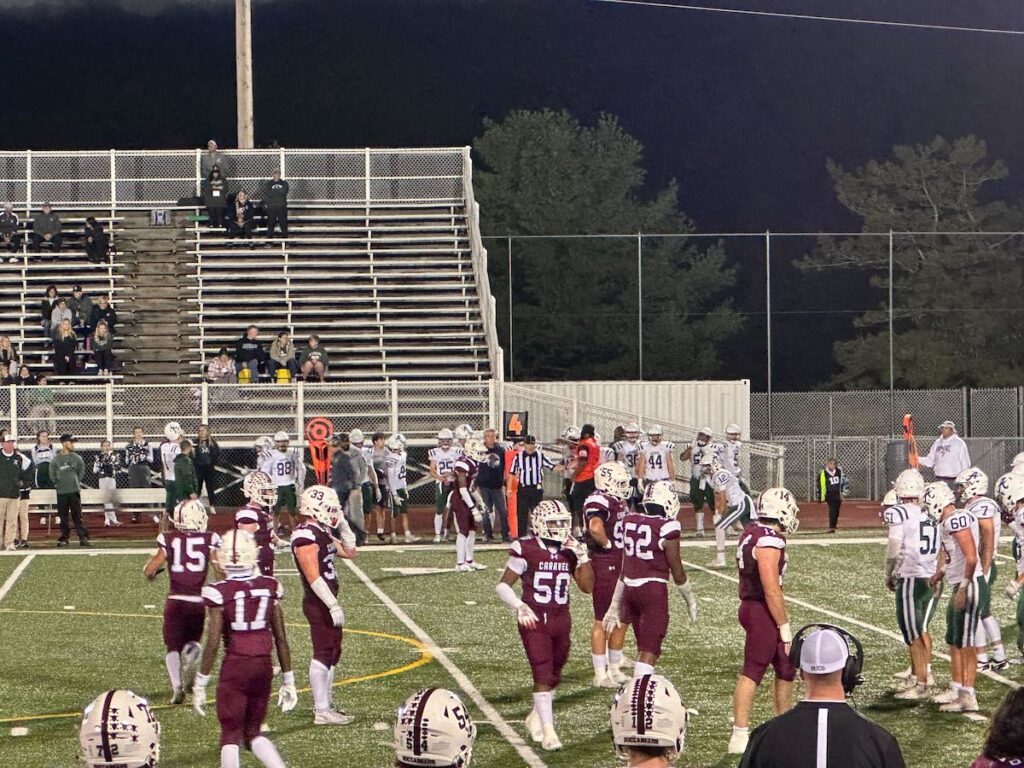 Football players on the field