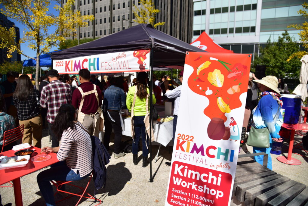 Over 1,500 people attend Philly's inaugural Kimchi Festival in Love Park in 2022.