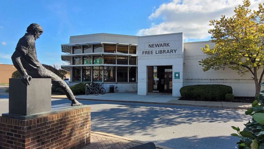 newark-free-library The exterior of the Newark Free Library building
