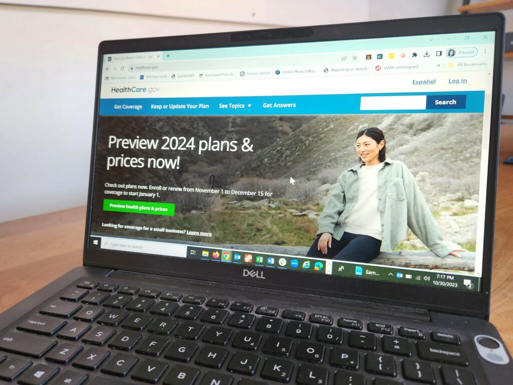 Open enrollment starts Nov. 1 for Affordable Care Act marketplaces. Open enrollment starts Nov. 1 for Affordable Care Act marketplaces. (Carmel Wroth/NPR)