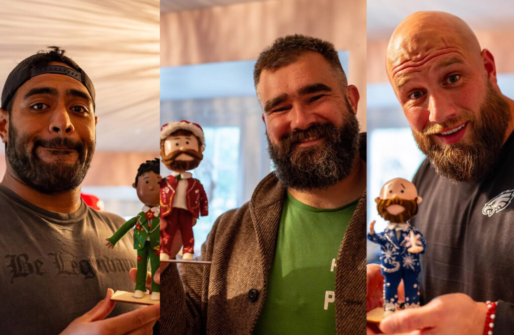 phillyspecialchristmas-trio-kelce-johnson-maliata Eagles teammates Jordan Mailata, Jason Kelce, and Lane Johnson are back for an all-new holiday album, this time dubbed