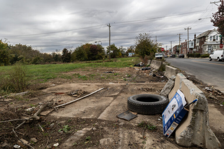 The 35-acre North Philadelphia lot known as the Logan Triangle, between the Roosevelt Boulevard and Louden Street, from 6th to 11th Streets. (Kimberly Paynter/WHYY)