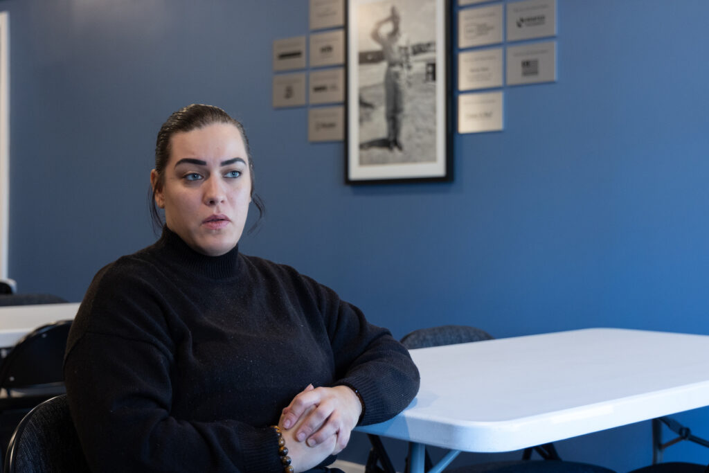 Vanessa Morbeck sitting at a table