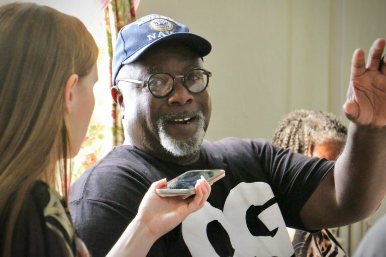 Leon Daniels gestures as he speaks