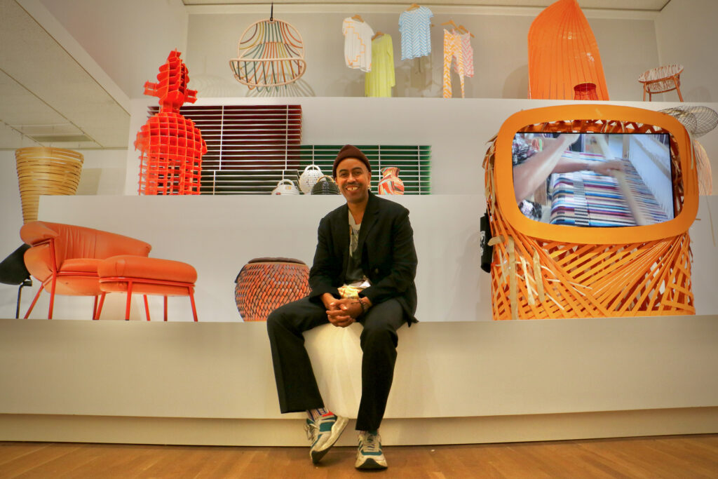 2023 11 17-e lee-stephen burks-philadelphia museum of art-stephen burks shelter in place tiers “Stephen Burks: Shelter in Place” at the Philadelphia Museum of Art features works from the past 10 years that came out of Burks highly collaborative design practice. (Emma Lee/WHYY)