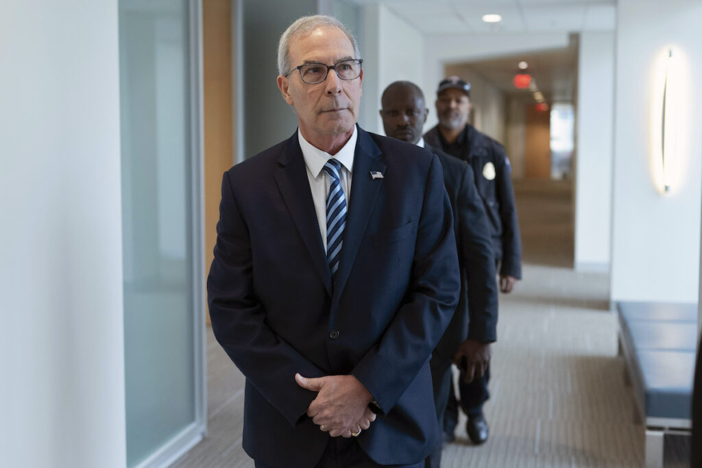 David Weiss U.S. Attorney David Weiss, arrives for an interview before members of the House Judiciary Committee, Tuesday, Nov. 7, 2023, in Washington. The special counsel overseeing the Hunter Biden investigation is testifying behind closed doors as a GOP probe into the Justice Department's handling of the case continues to unfold. (AP Photo/Jose Luis Magana)
