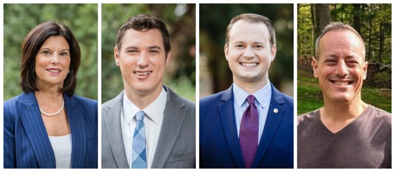 Left to right, headshots of Marian Moskowitz, Josh Maxwell, Eric Roe, and Dave Sommers.