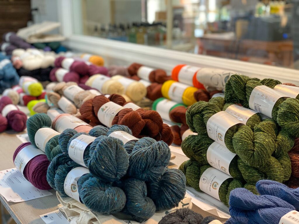 kelbournewoolens-07-scaled Yarn on display at a shop