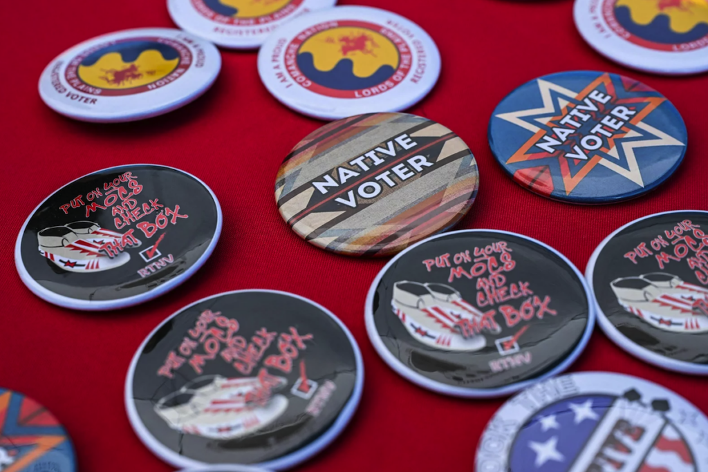 native-voters-getty-images-npr-2023-11-26 Political buttons