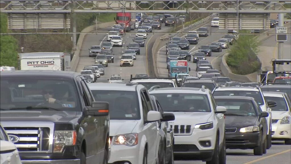 Backed up Philly Traffic